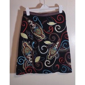 Boden Women's 10R Skirt Floral Lined Designer Classic Modest Art to Wear